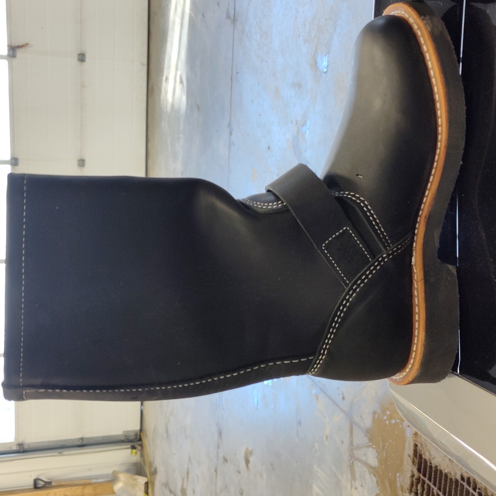 Red Wing Boots, Black, Indian Motorcycle, Size 6